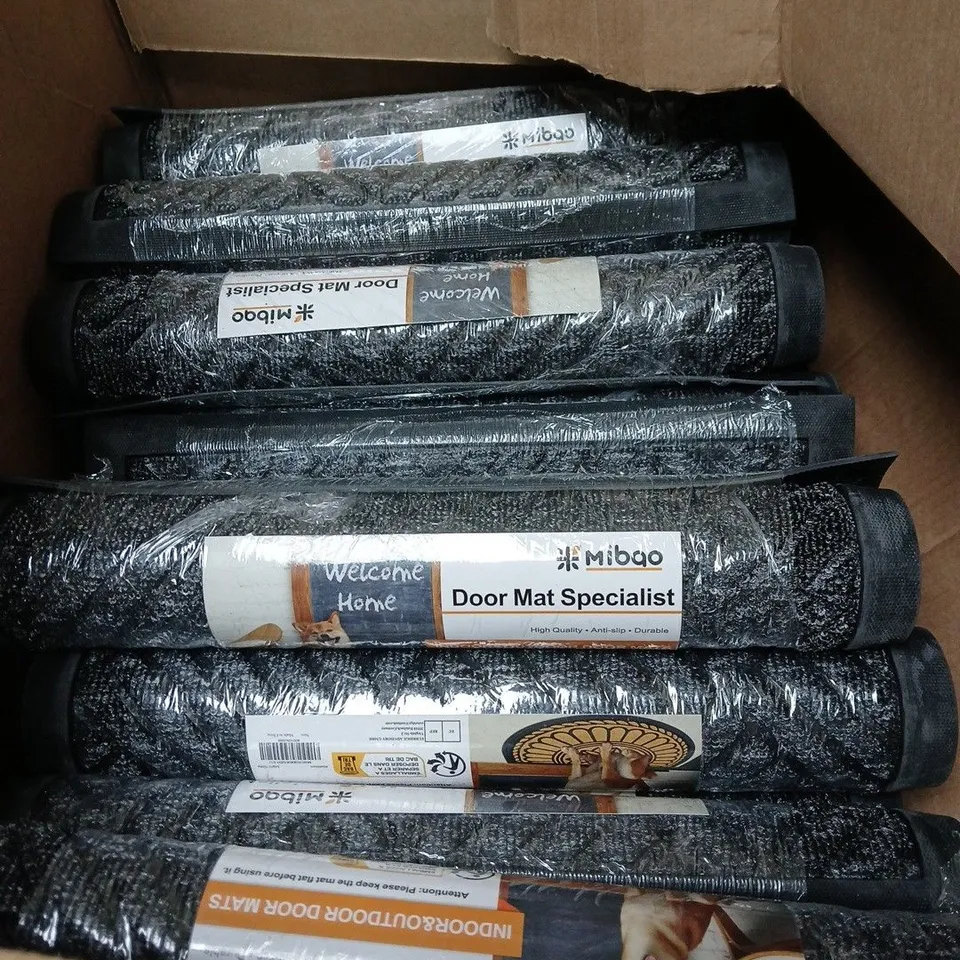 BOX OF APPROXIMATELY 20 MIBQO INDOOR & OUTDOOR DOOR MATS - ANTI SLIP 