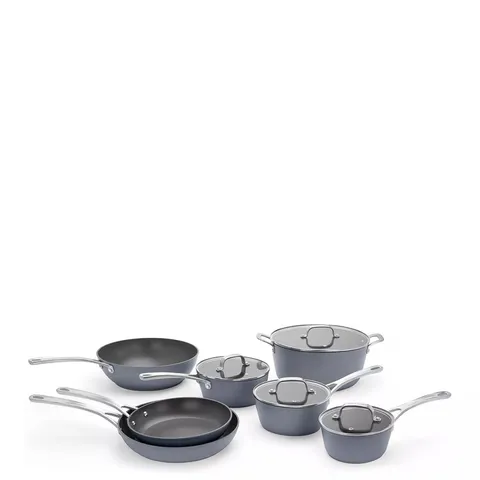 BOXED LAURA ASHLEY APPROXIMATELY 7 PIECE PAN SET - SLATE (1 BOX)