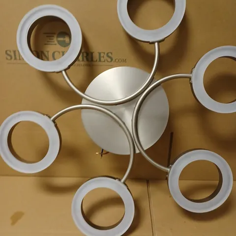 JOHN LEWIS BOYD 6 LIGHT INTEGRATED LED SEMI FLUSH CEILING LIGHT