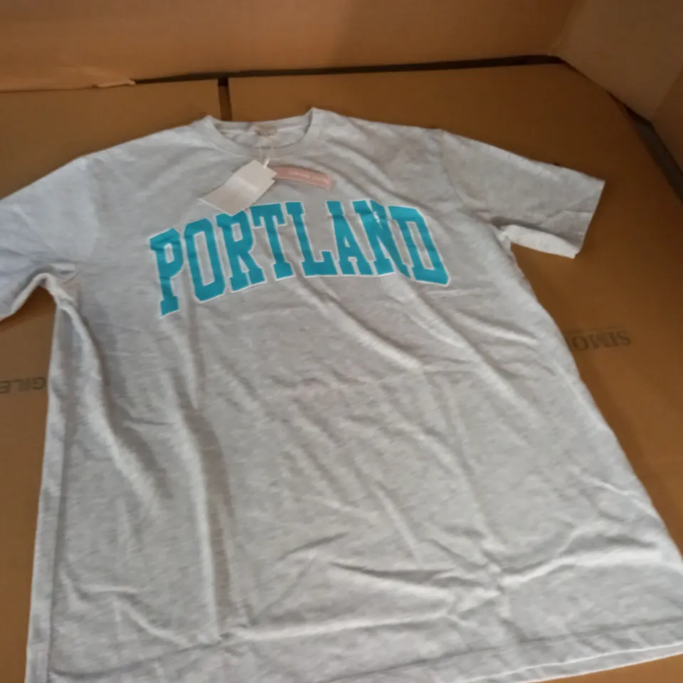 PACIFIC REPUBLIC GREY PORTLAND T-SHIRT - EUR S