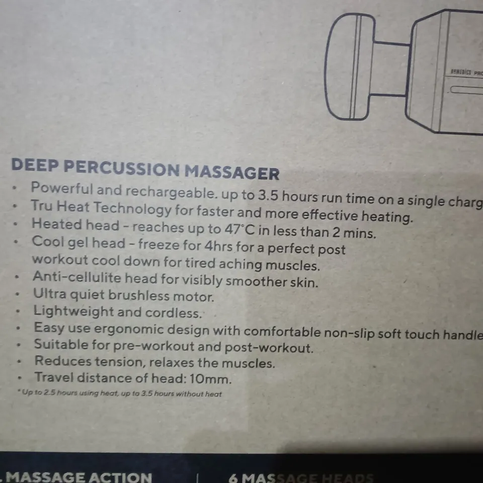 BOXED HOMEDICS PRO DEEP PERCUSSION MASSAGER