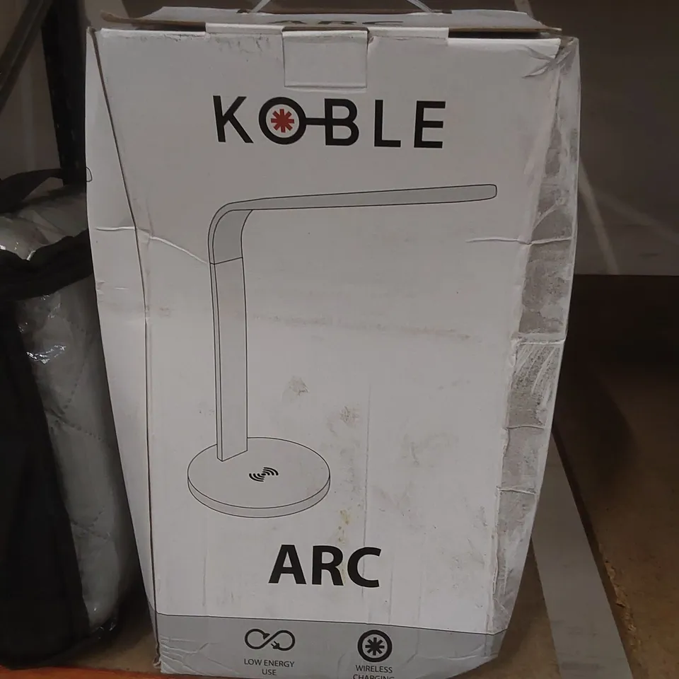 BOXED KOBLE ARC WIRELESS CHARGING TABLE LAMP