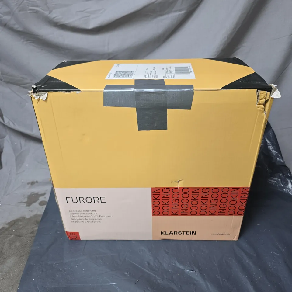 KLARSTEIN FURORE ESPRESSO MAKER WITH MANUAL