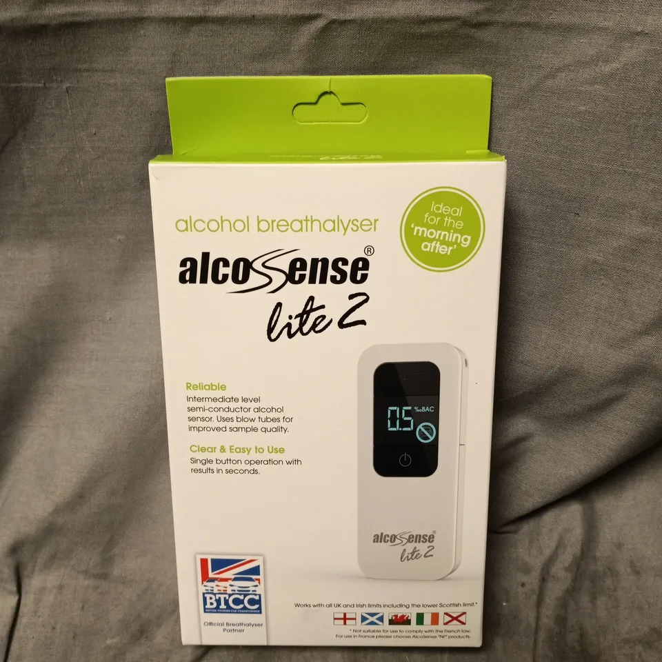 ALCOSENSE LITE 2 ALCOHOL BREATHALYSER – BOXED (UK EDITION)