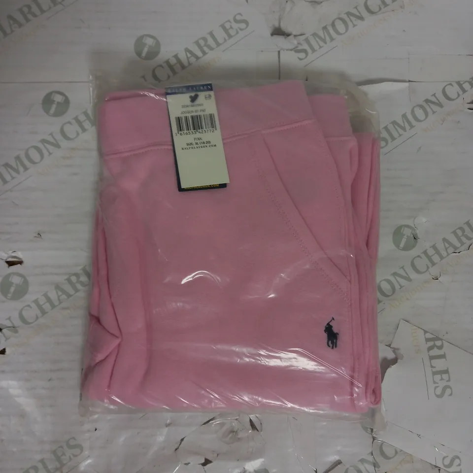 POLO RALPH LAUREN JOGGERS IN PINK SIZE XL