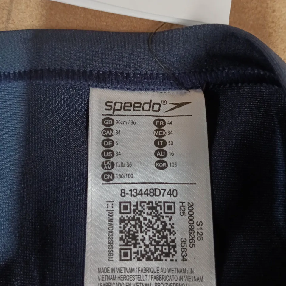 SPEEDO ENDURANCE+ AQUASHORT NAVY – UK 36 (90 CM), MEN’S SWIM SHORT