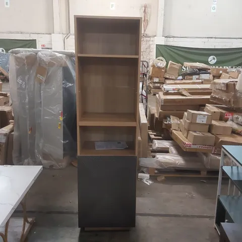 AYLIAH 180CM H X 50CM W STANDARD BOOKCASE COLOUR ARTISAN/RIVIER STONE