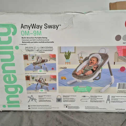 INGENUITY ANYWAY SWAY OM-9M MULTI-DIRECTION PORTABLE SWING – BOXED