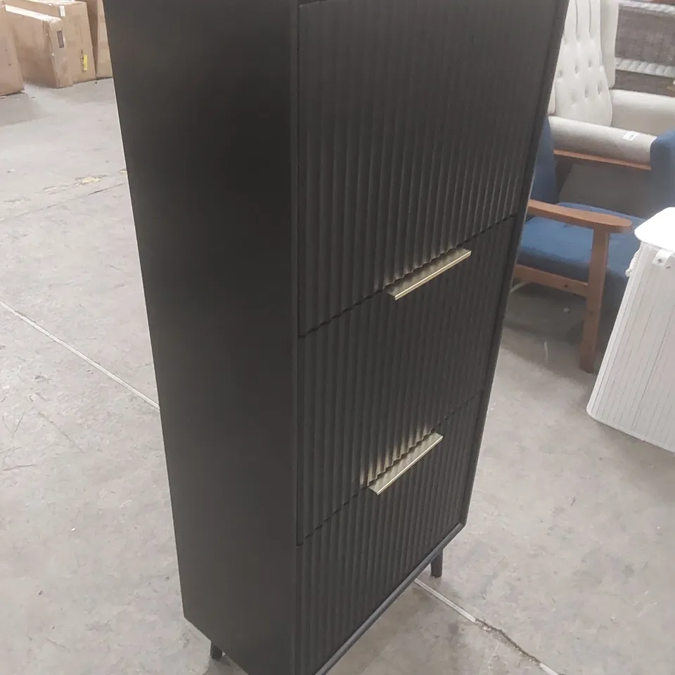 DESIGNER WOODEN SHOE STORAGE CABINET