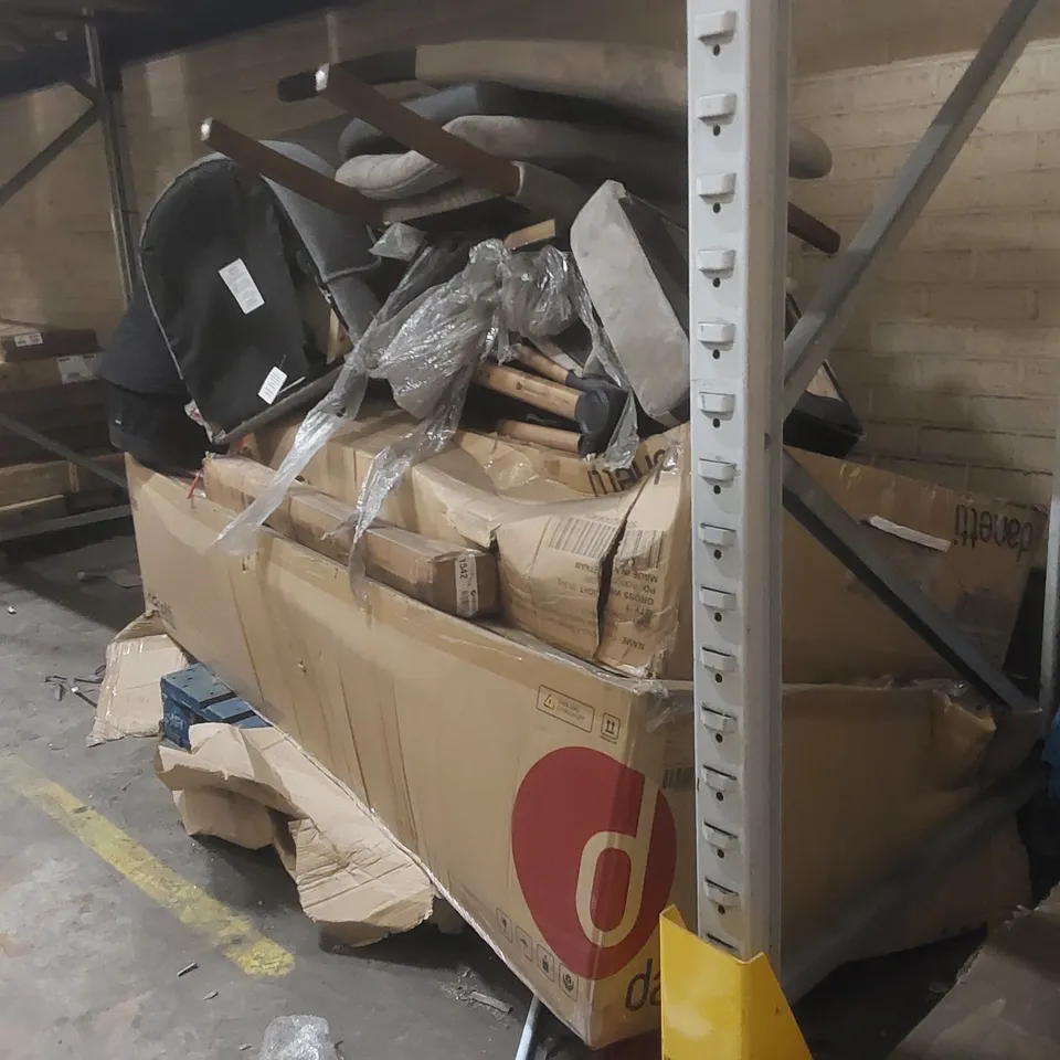 PALLET CONTAINING A LARGE QUANTITY OF ASSORTED FURNITURE PARTS ECT
