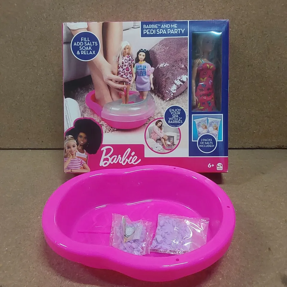 BOXED BARBIE & ME PEDI PARTY WITH DOLL