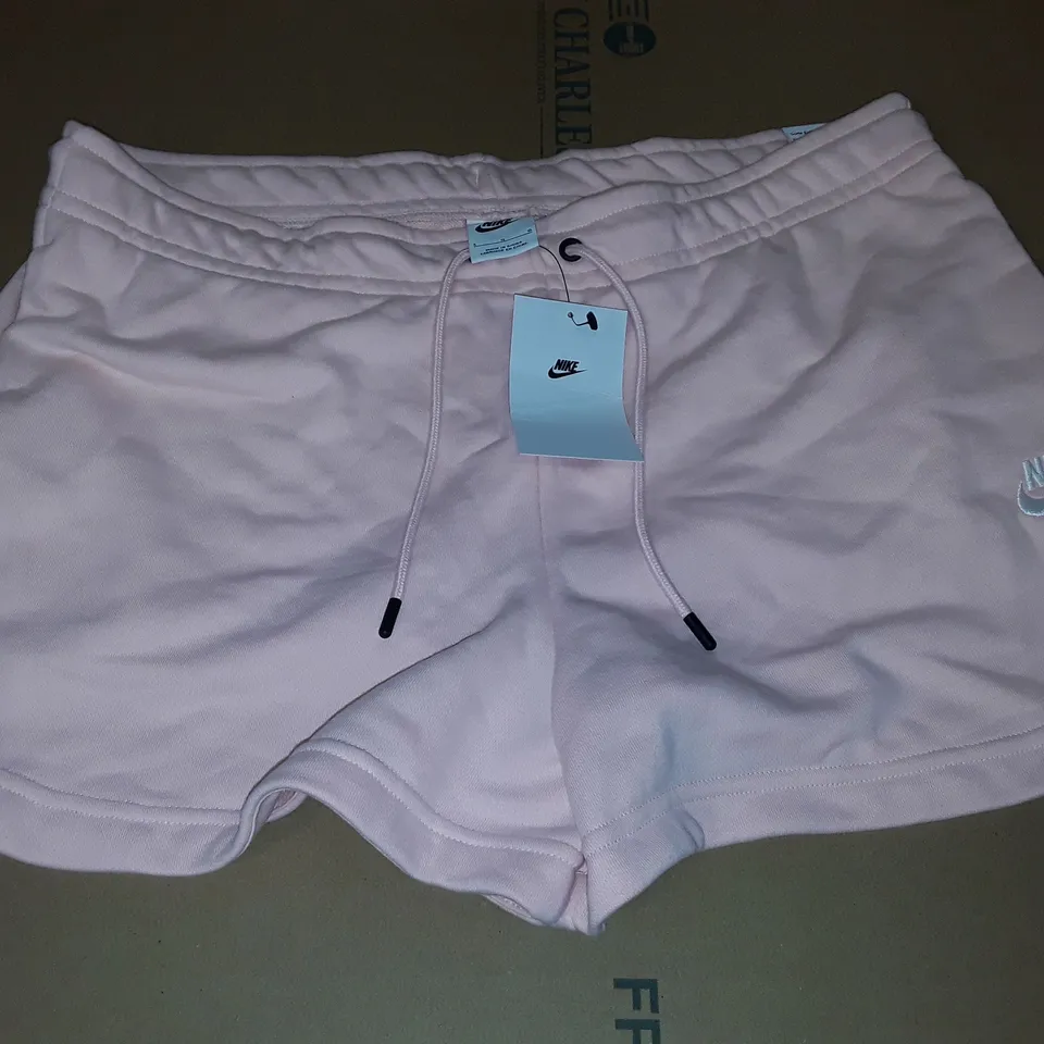 NIKE WOMEN'S PALE PINK SHORTS - L