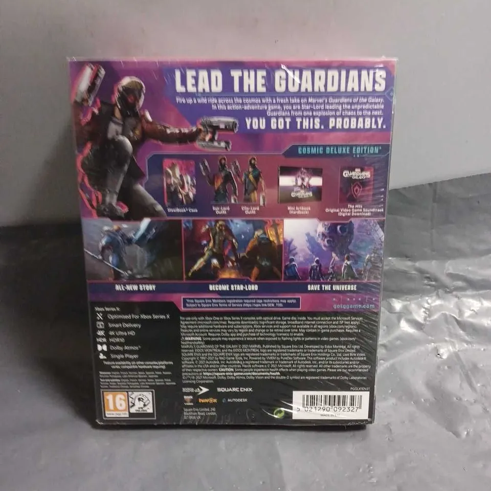 SEALED XBOX ONE & X MARVEL'S GUARDIANS OF THE GALAXY COSMIC DELUXE EDITION