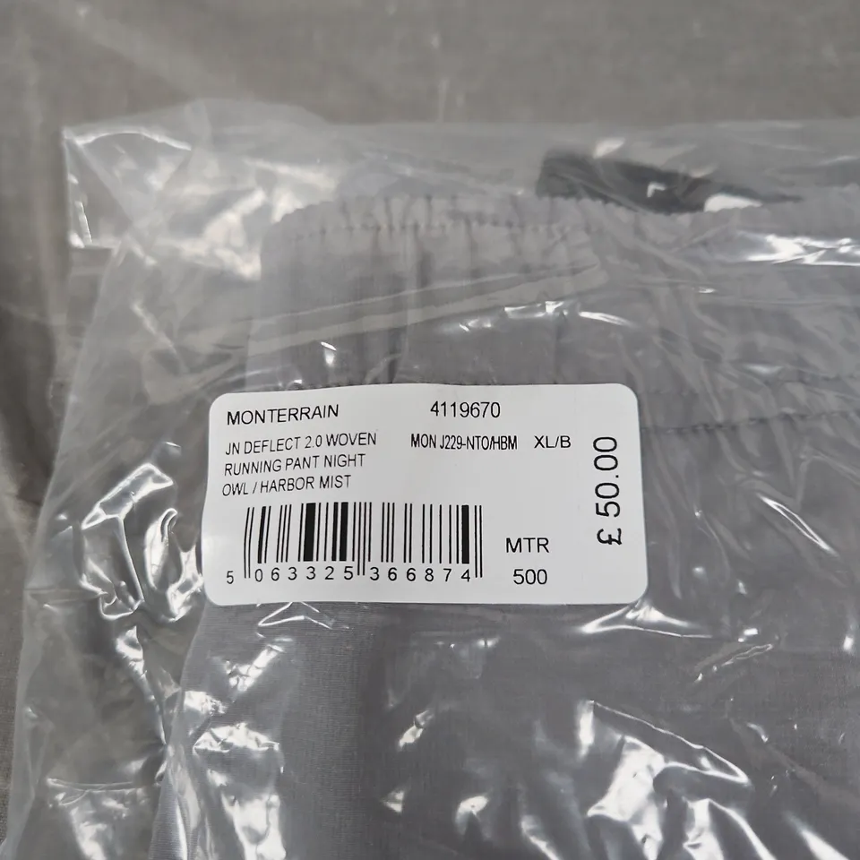 MONTERRAIN DEFLECT 2.0 WOVEN RUNNING PANT NIGHT OWL / HARBOR MIST, XL/B