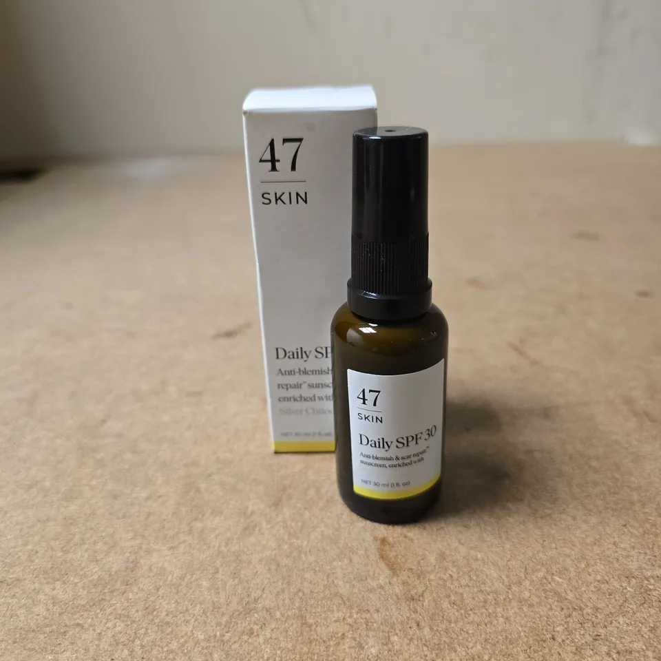 47 SKIN DAILY SPF 30 ANTI BLEMISH AND SCAR REPAIR 30ML BOXED
