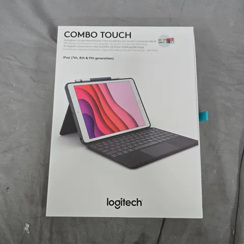 BOXED LOGITECH COMBO TOUCH IPAD (7TH, 8TH & 9TH GEN) CASE (NO/DA/SWE/FI LAYOUT)