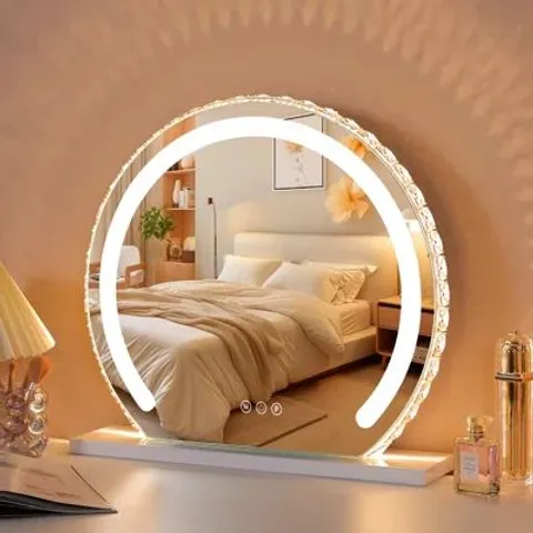 BOXED ROUND LED METAL MIRROR (1 BOX)
