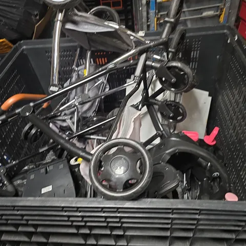 LARGE QUANTITY OF ASSORTED ITEMS TO INCLUDE KIDS PRAMS (PARTS MISSING) , RADIATORS AND RADIO'S - COLLECTION ONLY 