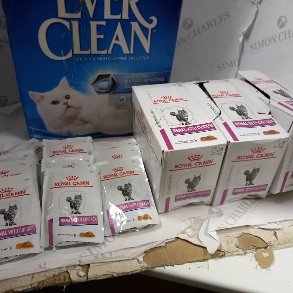ROYAL CANIN WET FOOD POUCHES FOR CATS AND CAT LITTER 