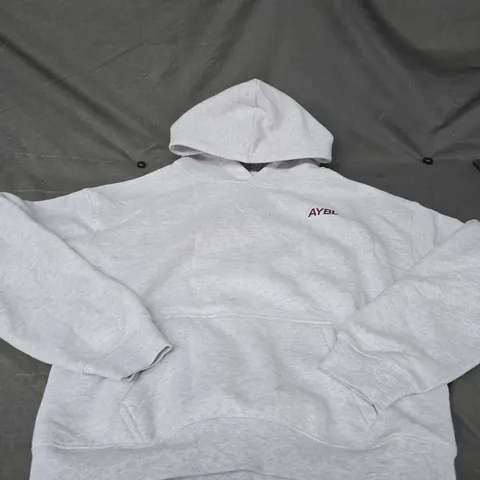 AYBL LIGHT GREY OVERSIZED HOODIE SIZE XS
