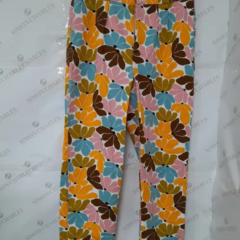 LUCY&YAK TAPERED JEANS IN ORGANIC TWIL MCKENZIE PARROT & YAK PRINT SIZE 32R