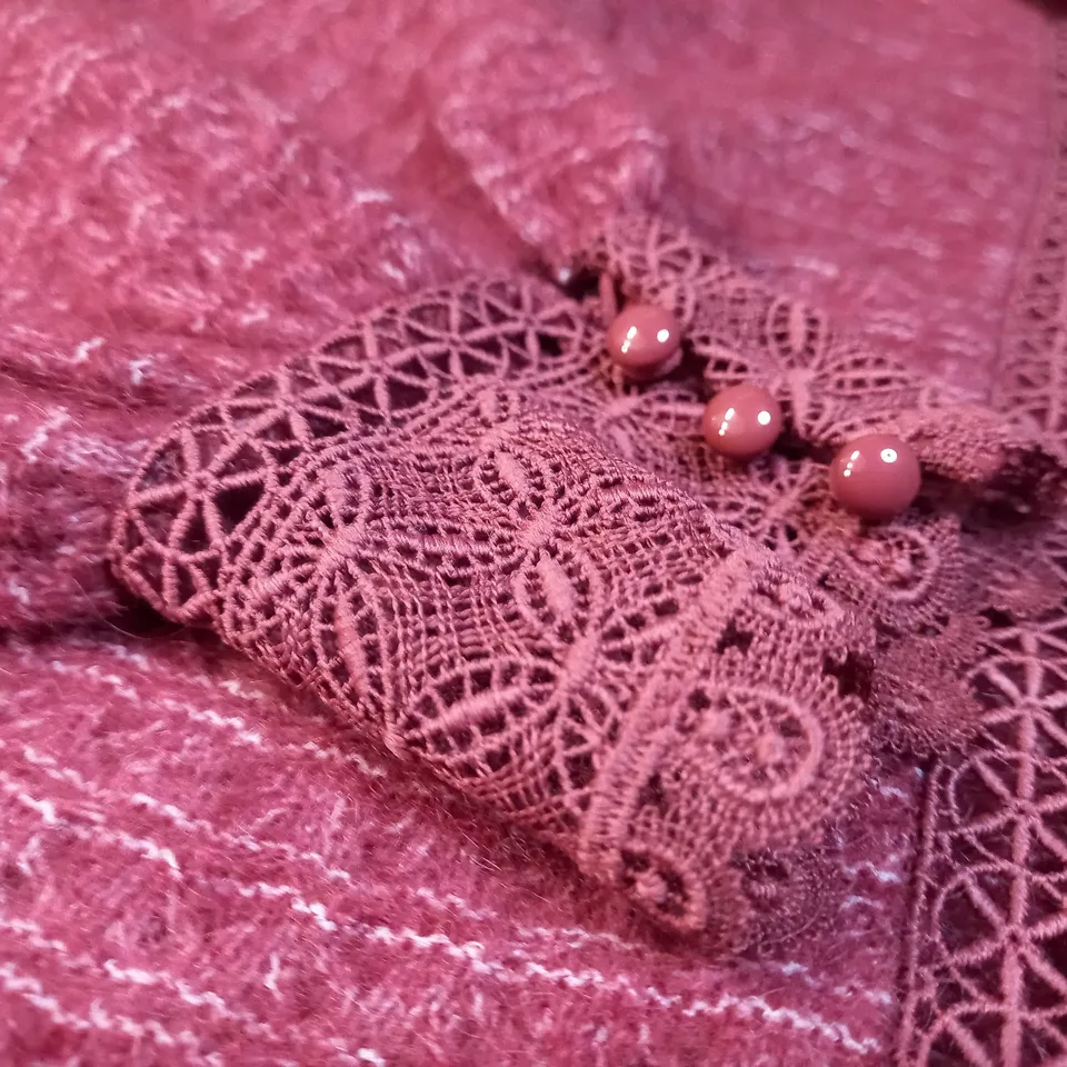 LA MAILLE SEZANE ROSE SOFT KNIT PULL OVER JUMPER - MEDIUM