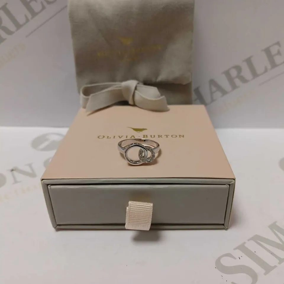 OLIVIA BURTON CLASSIC INTERLINKING CIRCLES SILVER RING