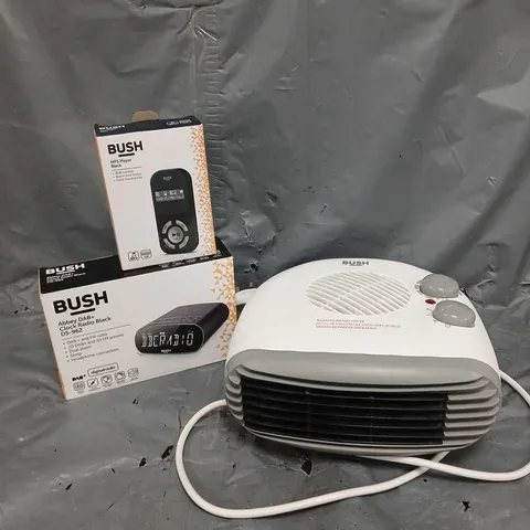 APPROXIMATELY 10 ELECTRICCL ITEMS TO INCLUDE HEATER, CLOCK RADIO AND MP3 PLAYER