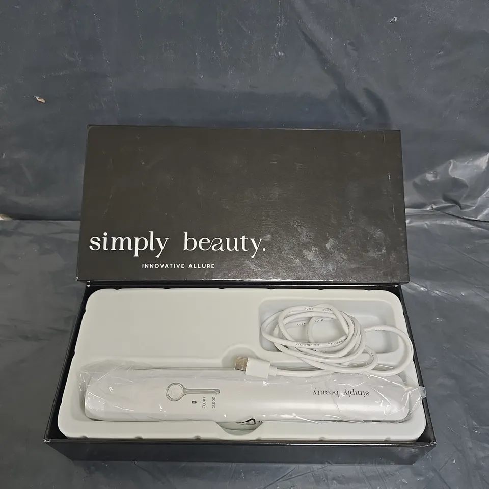 SIMPLY BEAUTY CORDLESS COMPACT STRAIGHTENER