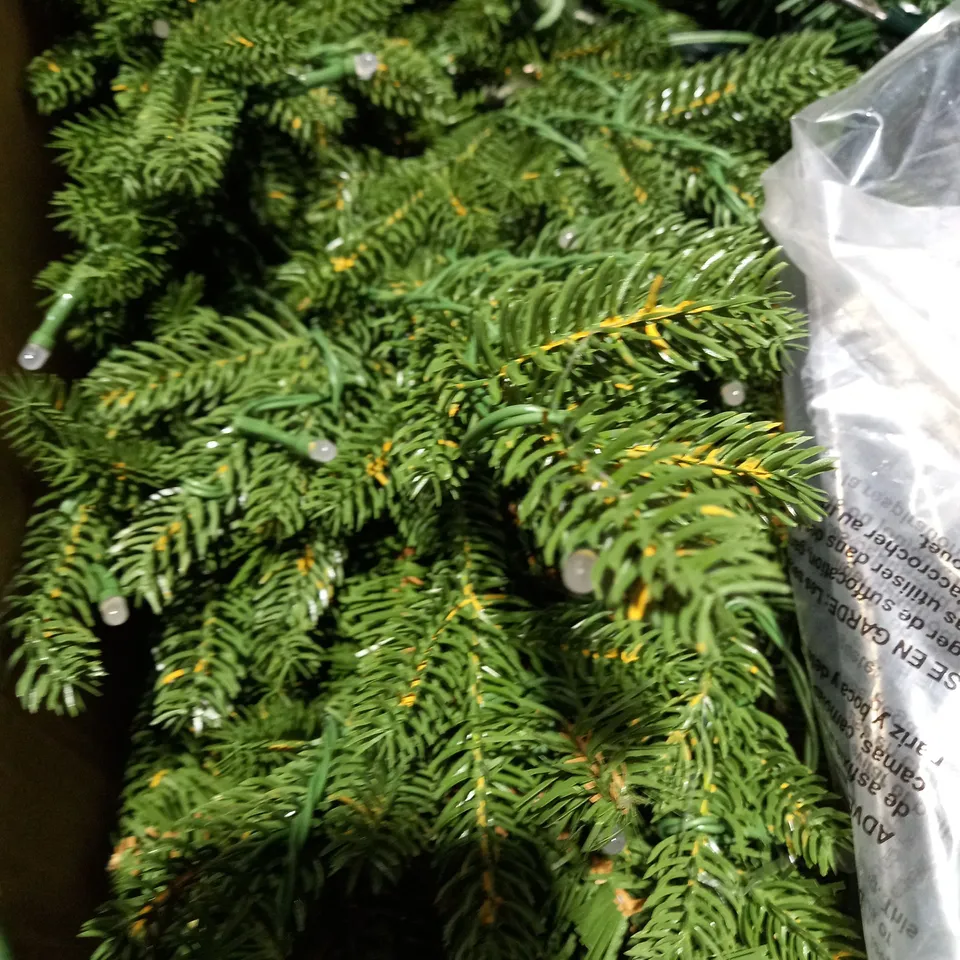 SANTA'S BEST 116 FUNCTION PRE-LIT NATURAL AUBURN CHRISTMAS TREE - COLLECTION ONLY