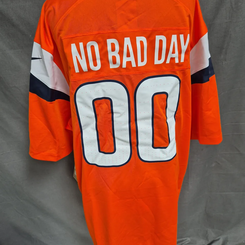 NIKE NFL BRONCOS ORANGE JERSEY - XL