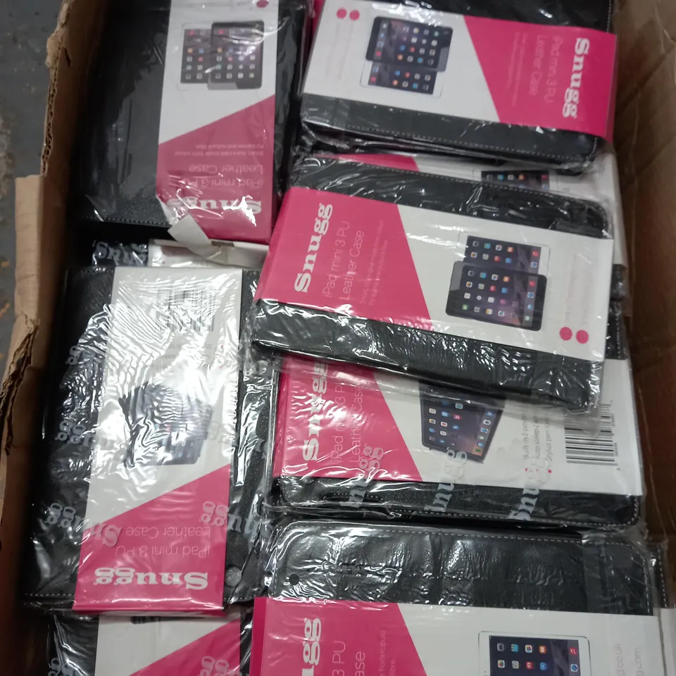LOT OF ASSORTED SNUGG IPAD MINI 3 LEATHER CASES 