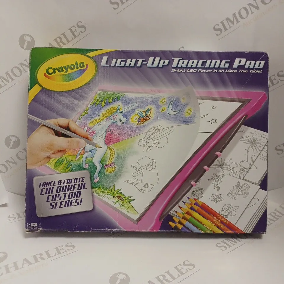 BOXED CRAYOLA DINOSAUR LIGHT-UP TRACING PAD