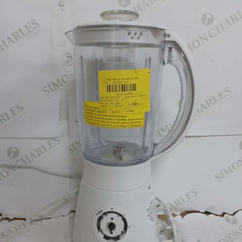 COOKWORKS WHITE PLASTIC BLENDER