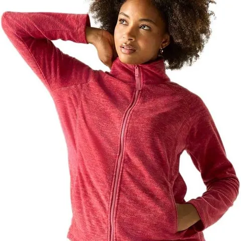 REGATTA WOMENS MAYSE FULL ZIP FLEECE SLATE ROSE UK 14