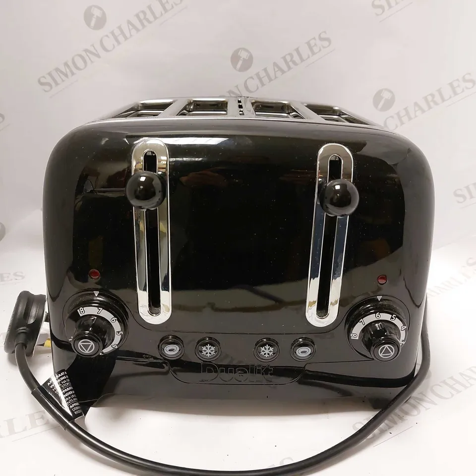 DUALIT 4 SLICE TOASTER - SILVER/BLACK