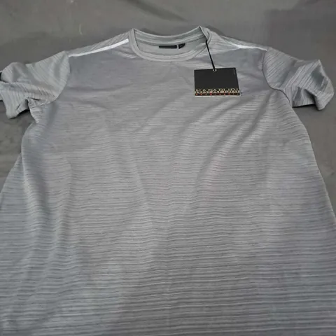NAPAPIJRI SARLYS LIGHT GREY T-SHIRT - SMALL