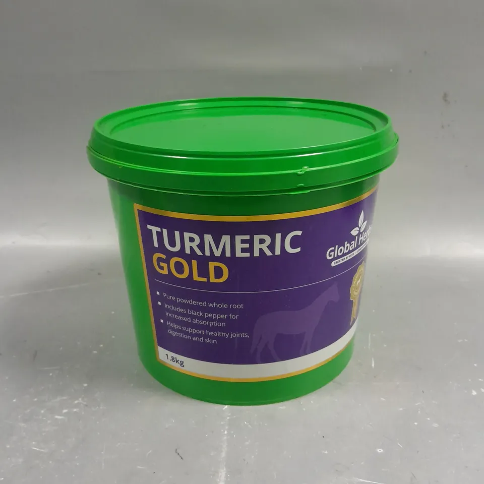 SEALED GLOBAL HERBS TURMERIC GOLD LABEL - 1.8KG