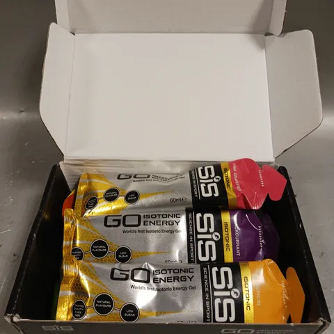 7 X SEALED SIS GO ISOTONIC ENERGY POUCHES IN VARIOUS FLAVOURS