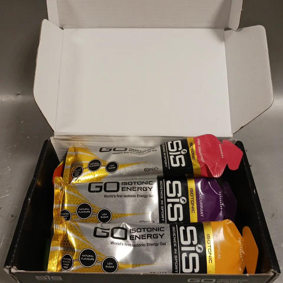 7 X SEALED SIS GO ISOTONIC ENERGY POUCHES IN VARIOUS FLAVOURS 