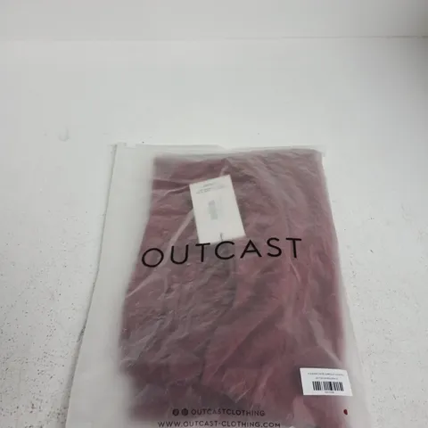 OUTCAST CLOTHING EUGENIA CAPRI JUMPSUIT - BURGUNDY, UK SIZE 8