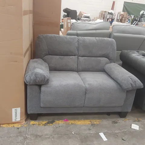 QUALITY DESIGNER FABRIC UPHOLSTERED 2-SEATER SOFA 