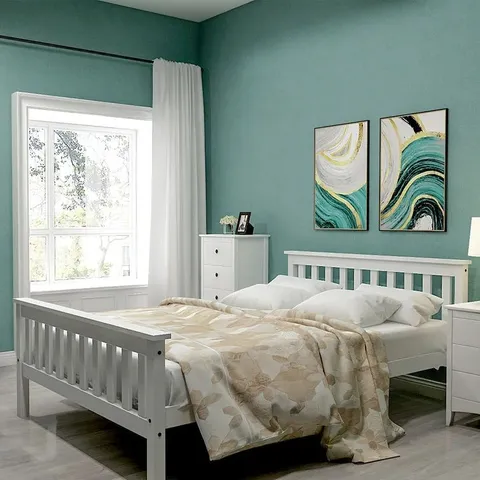 BOXED SPAFFORD EUROPEAN DOUBLE BED FRAME (1 BOX)