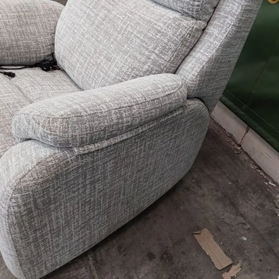 QUALITY BRITISH DESIGNER G PLAN KINGSBURY POWER RECLINING EASY CHAIR SHORE SLATE FABRIC 