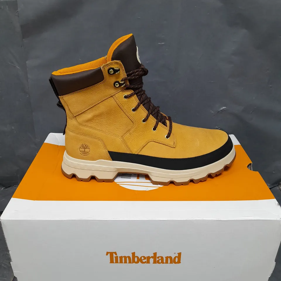 BOXED PAIR OF TIMBERLAND ORIGINALS ULTRA MID LACE WATERPROOF BOOTS - 12.5