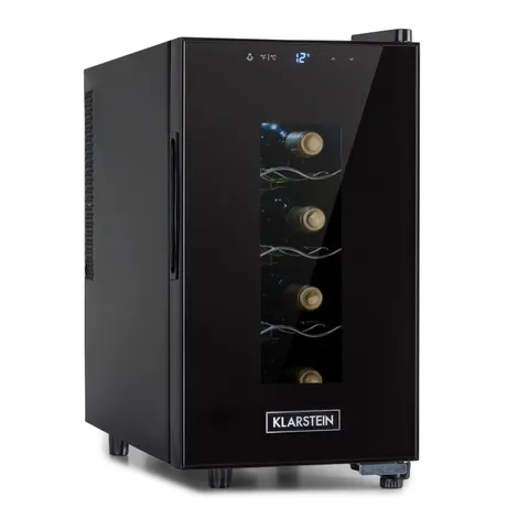 BOXED KLARSTEIN BELLEVIN FREESTANDING WINE FRIDGE BLACK 