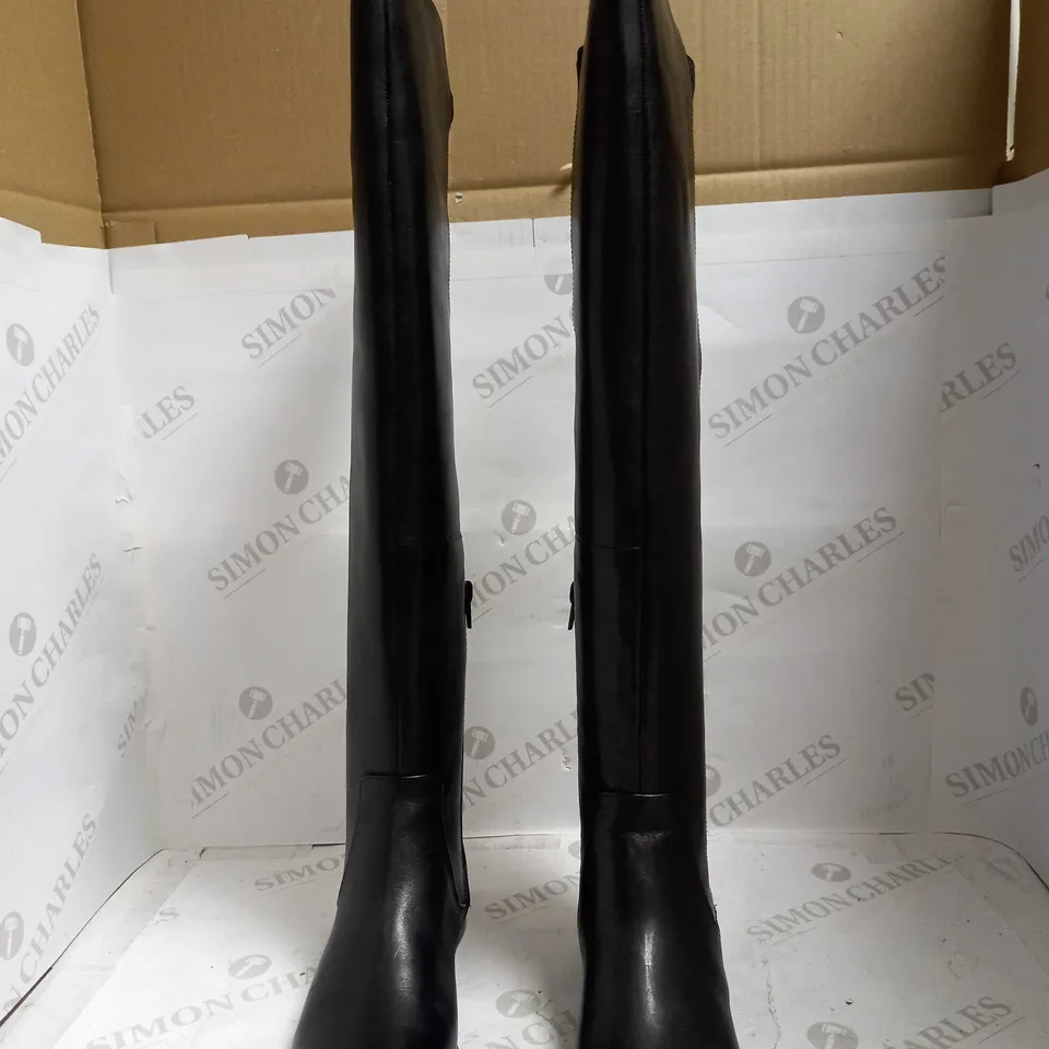 CLARKS DAINA RAE OVER THE KNEE BOOTS BLACK UK SIZE 3