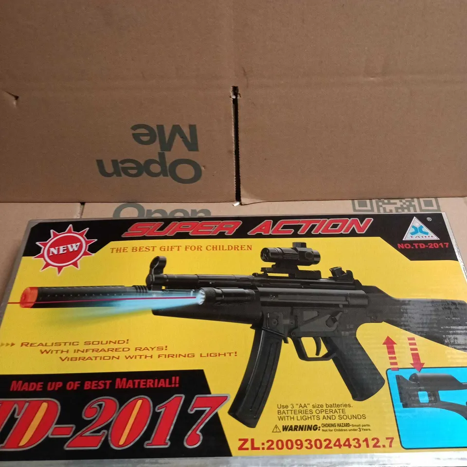 SUPER ACTION TD-2017 TOY RIFLE WITH SOUND & LIGHT