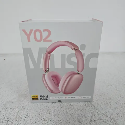 Y02 MUSIC PINK WIRELESS OVER-EAR HEADPHONES