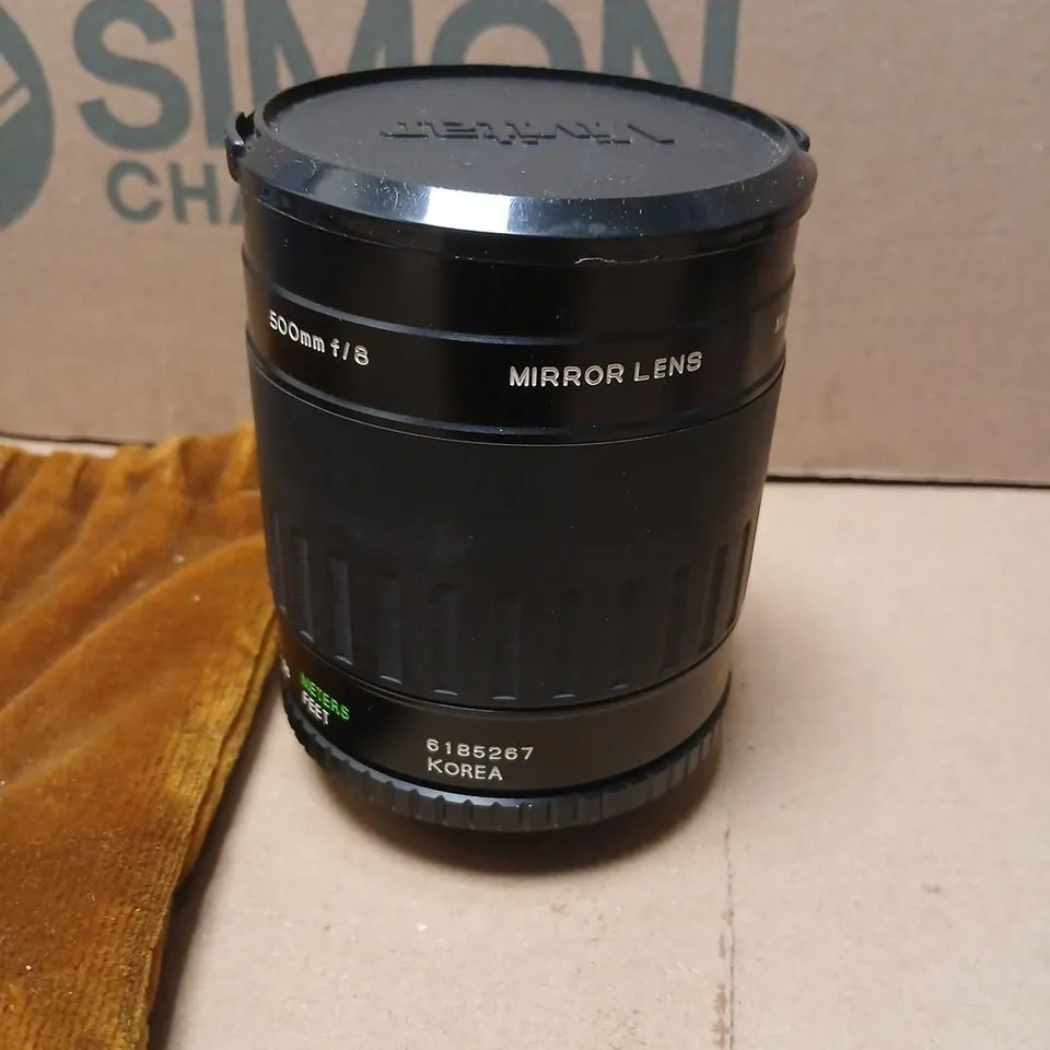 VIVITAR 500MM F/8 MIRROR LENS – FRONT CAP ATTACHED